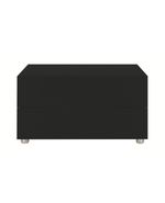 CDDR1 / Bedside Table with 2 Drawers / Mat Lacquered Moka LO49