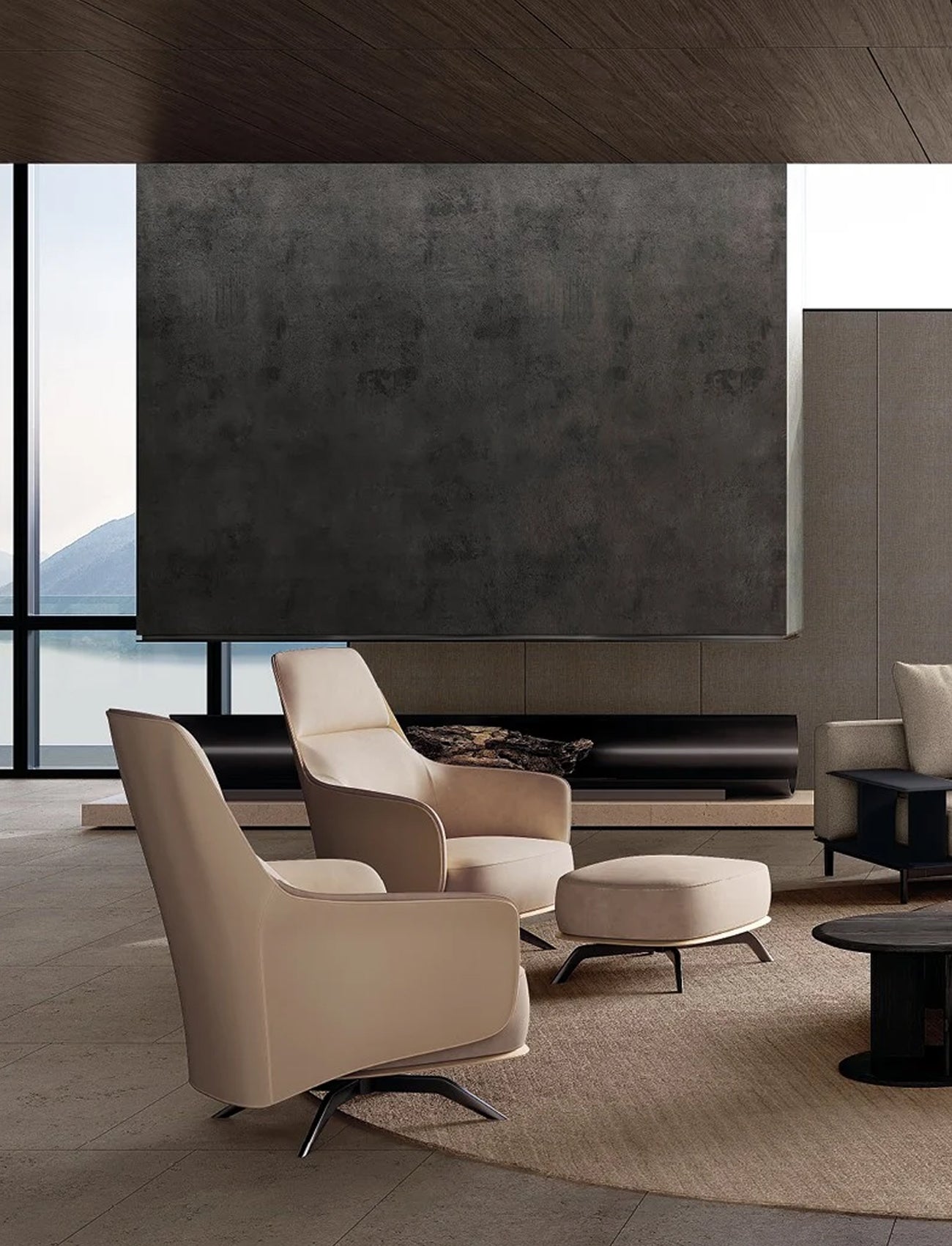
            
                Kaori Lounge Armchair-Poliform AU
            