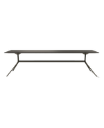 CO180A / Console Table / Black Elm Top + Mat Brown Nickel Structure