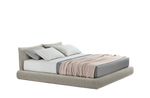 187x227x83 cm / Bed with Tip Up Storage for 160x200 cm Mattress (Sold Separately) / ANTEA Platino Fabric Headboard and Bed Frame + Bigger Piston