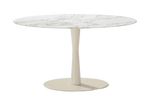 Ø123x74 cm / Table Finish 1 / Mat Lacquered Canapa Base + Mat Marble Calacatta Oro Top