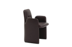 Chair with Armrests / SOFT Prugna Leather