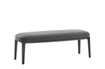 130x50x48 cm / Bench Wood 2 / NAXOS Roccia Fabric + Black Elm Structure