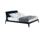 210x233.2x100 cm / Bed for 193x203 cm Mattress (Sold Separately) / KITAMI Oceano Fabric External and NAXOS Prussia Fabric Inner Headboard + NAXOS Prussia Fabric Cover Bed Frame