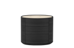 Bedside Table with 2 Drawers / Mat Marble Zecevo Top + Black Elm Structure