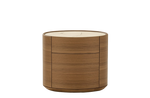 Bedside Table with 2 Drawers / Mat Marble Zecevo Top + Canaletto Walnut Structure