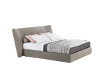 268.5x239.5x112.5 cm / Bed with Tip Up Storage for 180x200 cm Mattress (Sold Separately) / ARCADIA Tortora Fabric Cover