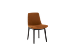 Chair without Armrests / NABUK Ruggine Leather + Double Normal Stitiching + Black Elm Structure
