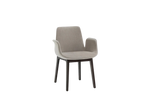 Chair with Armrests / RABAT Pernice Fabric + Drawstring Stitching in Matching Colour + Black Elm Structure