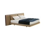 Bed for 1800x2000mm Mattress (Sold Separately) / CARSON Pernice Fabric Cover + Headboard Inserts in Hide Castagna