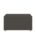 CDDR1 / Bedside Table with 2 Drawers / Mat Lacquered Roccia LO89