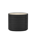 CDKE3 / Bedside Table with 2 Drawers / Mat Marble Zecevo Top + Black Elm Structure