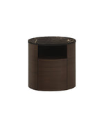 CDON4 / Bedside Table with 1 Drawer / Spessart Oak Structure + Glossy Saint Laurent Marble Top