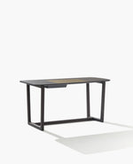 1x SCN145 + 1x MCN001 + 1x CCN001 / Writing Desk Wood 2 / Black Elm Structure + Hide 38 Oliva Desk Pad + Mat Lacquered Carbone LO91 Undermount Drawer