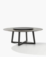 1x TCN200R + 1x LS110 / Table Wood 2 / Black Elm Structure + Glossy Marble Grigio Stardust Top + Mat Brown Nickel Insert + Black Elm Spinning Tray