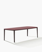 THY240V / Table Wood 2 / Black Elm Structure + Glossy Glass Bordeaux 2259 Top