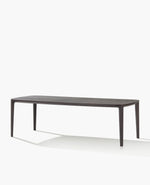 THY240A / Extendable Table Wood 2 / Black Elm Top with Herringbone Grain