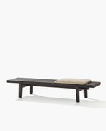 1x PL185 + 1x CU060P / Bench / Black Elm Structure + Woven NABUK 01 Latte Cat Y Leather Cushion