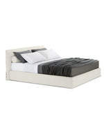 1x LMJQ + 1x TEJQ / Bed for 1600x2000mm Mattress (Sold Separately) / LIMA 25 Sabbia Cat C Fabric with Colour Sahara Piping