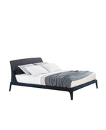 1x LMKEN + 1x TEKEN / Bed for 1600x2000mm Mattress (Sold Separately) / NAXOS 27 Prussia Cat E Fabric External and KITAMI 11 Oceano Cat E Fabric Inner Headboard + NAXOS 27 Prussia Cat E Fabric Cover Bed Frame